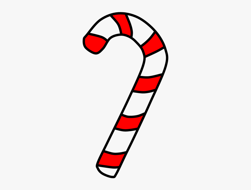 Candy Cane, Red, White - Candy Red And White Png, Transparent Png, Free Download