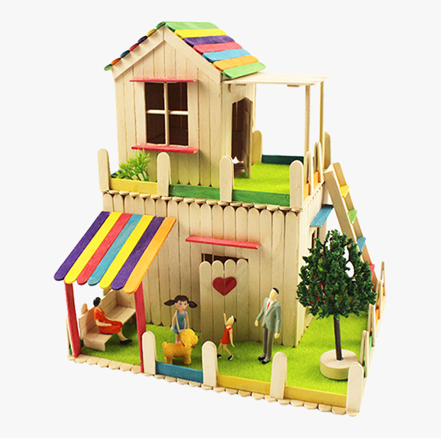 Easy Playground With Popsicle Sticks, HD Png Download, Free Download