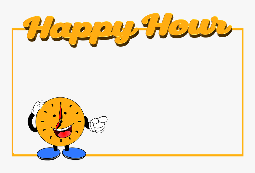 Happy Hour, Gastronomy, Beverages, Cheap, Cheaper - Happy Hour Cartoon, HD Png Download, Free Download