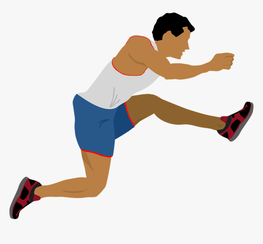 Athlete, Jump, Motion, Action, Run, Sport, Training - Jumping Athlete Png, Transparent Png, Free Download