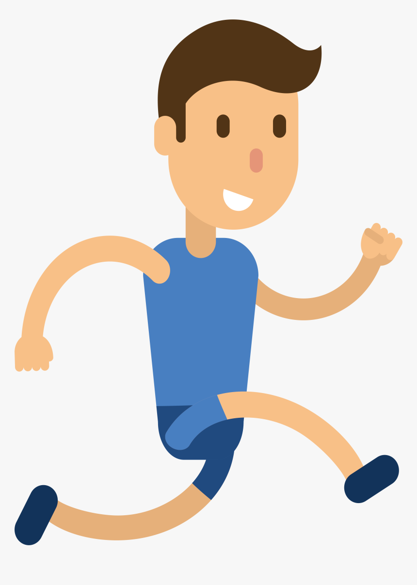 Transparent Running Clipart Png - Cartoon Athlete Png, Png Download, Free Download