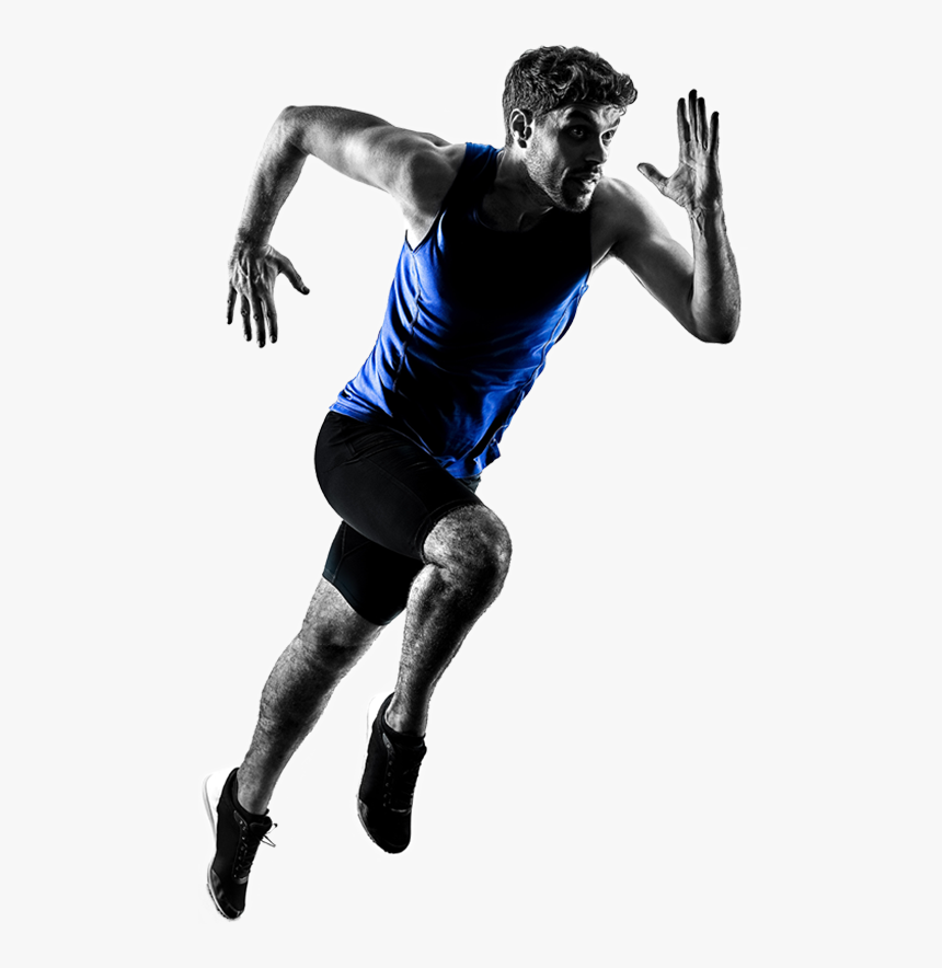 Sprinting Man Silhouette, HD Png Download, Free Download