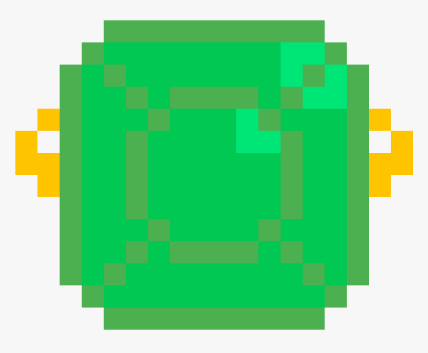 Pixilart Emerald Ring Sprinklz Png Emeralds Png Button - Pixel Art Overwatch Mei, Transparent Png, Free Download