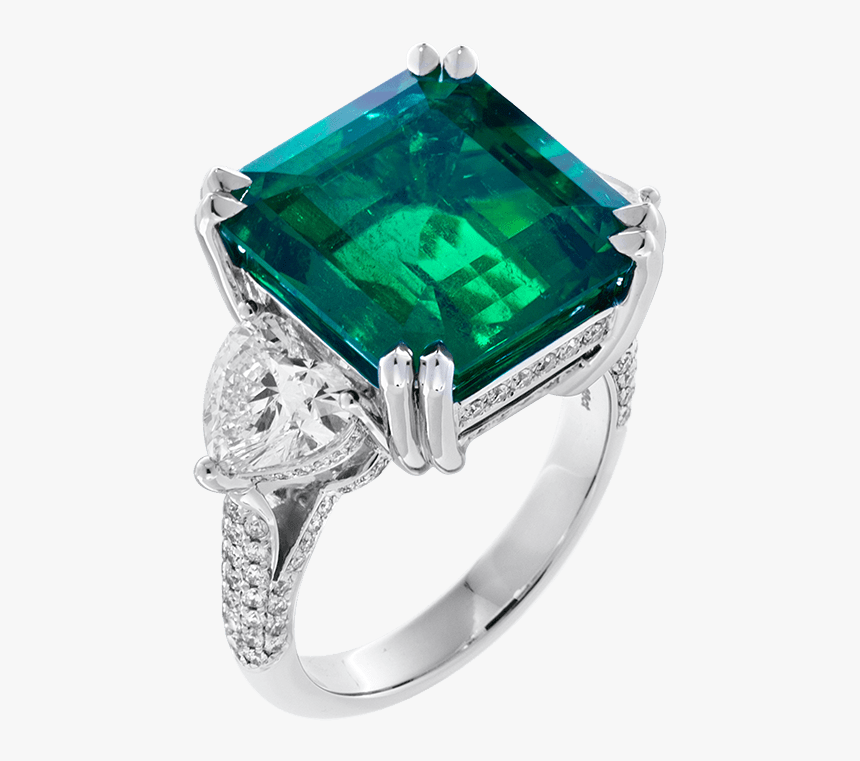 Green Emerald Ring Png, Transparent Png, Free Download