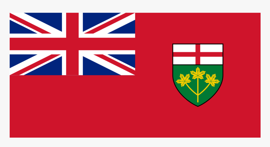 Ca On Ontario Flag Icon - Red Cayman Islands Flag, HD Png Download, Free Download