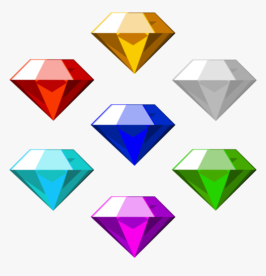 Chaos Emerald Png - Sonic And Chaos Emeralds, Transparent Png, Free Download