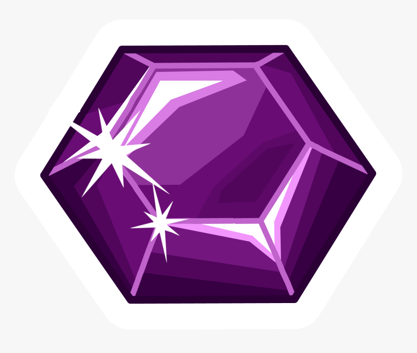 Download Amethyst Stone Png File - Ruby Brooch Pin Club Penguin, Transparent Png, Free Download