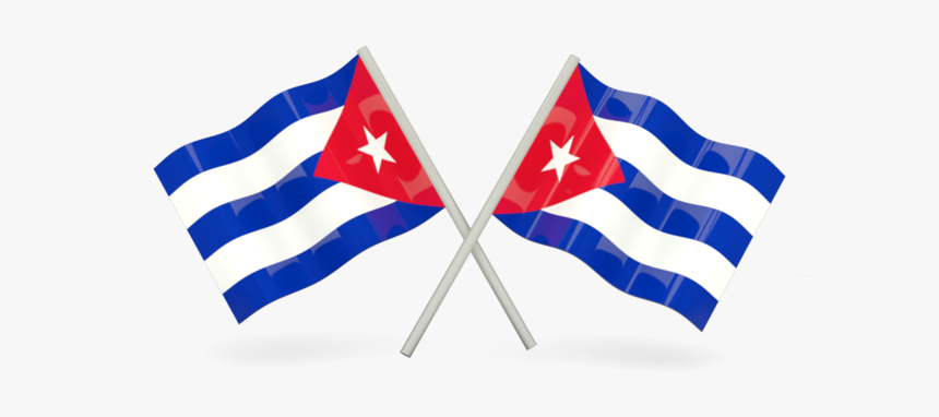 Two Wavy Flags - Cuba Png, Transparent Png, Free Download