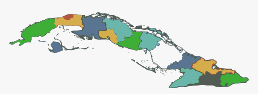 Cuba Provincias Clip Arts - Unlabeled Map Of Cuba, HD Png Download, Free Download