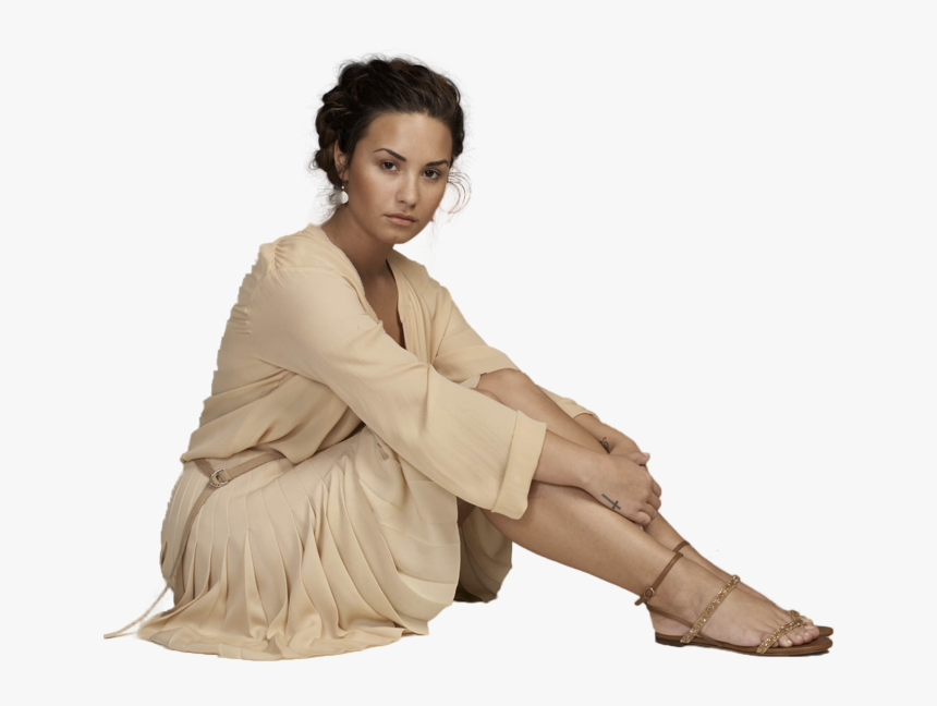 Demi Lovato Sitting Down Png, Transparent Png, Free Download