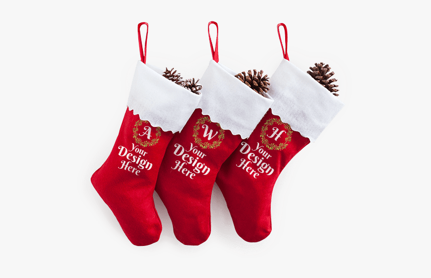 Christmas Stockings - Christmas Socks Decorations Png, Transparent Png, Free Download