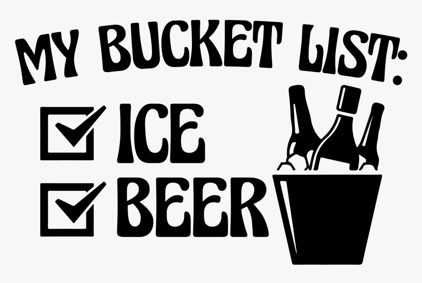Jpg Black And White Stock June Lists Variety Radiothon - My Bucket List Ice Beer, HD Png Download, Free Download