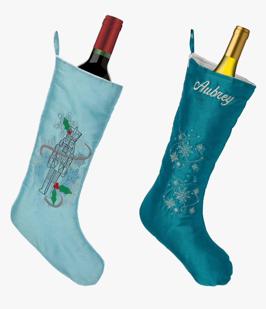Embroider Buddy Stockings Make Great Wine Sleeves - Christmas Stocking, HD Png Download, Free Download