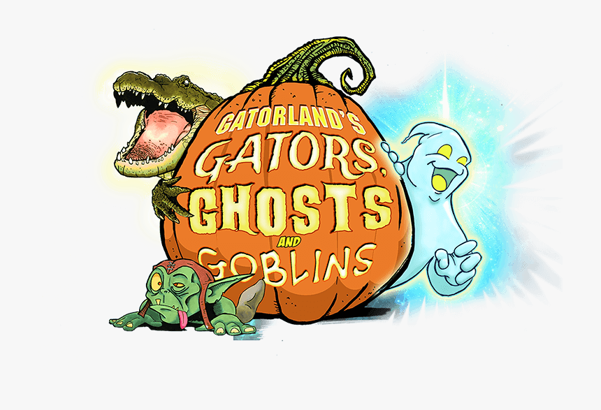 Gators Ghosts & Goblins - Gatorland Gators Ghosts And Goblins, HD Png Download, Free Download