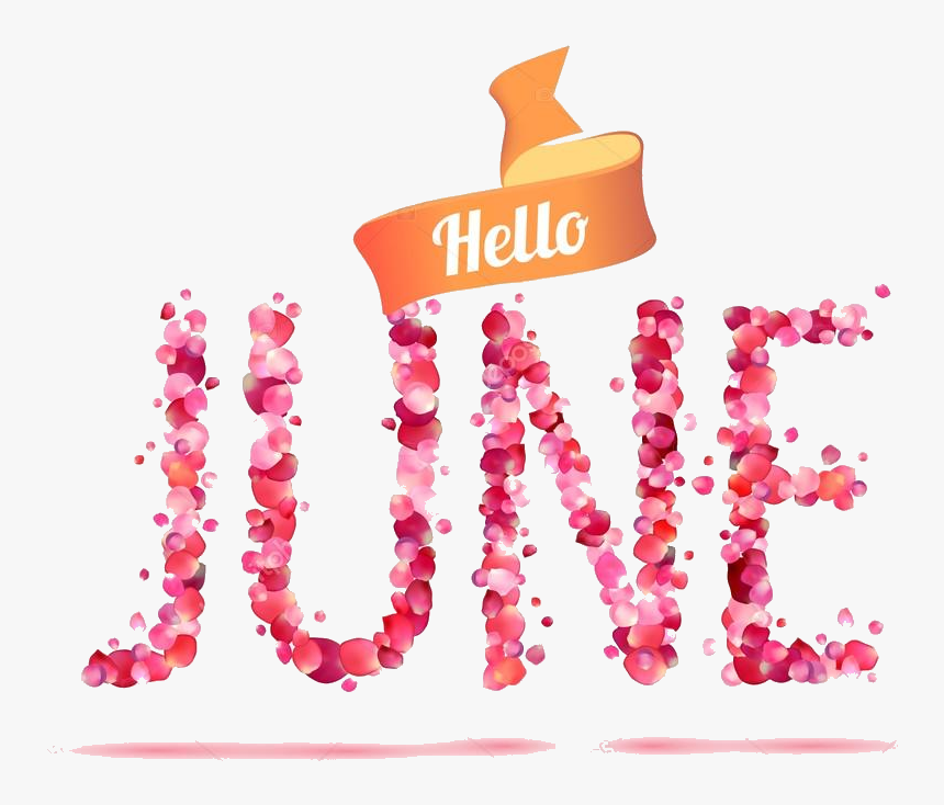 June Hello Clipart Photos Transparent Png - Pink Hello June, Png Download, Free Download