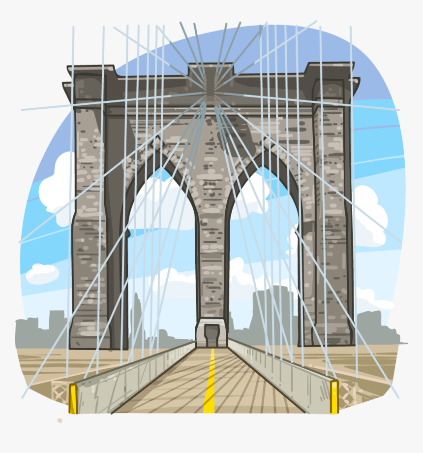 Self-anchored Suspension Bridge, HD Png Download, Free Download