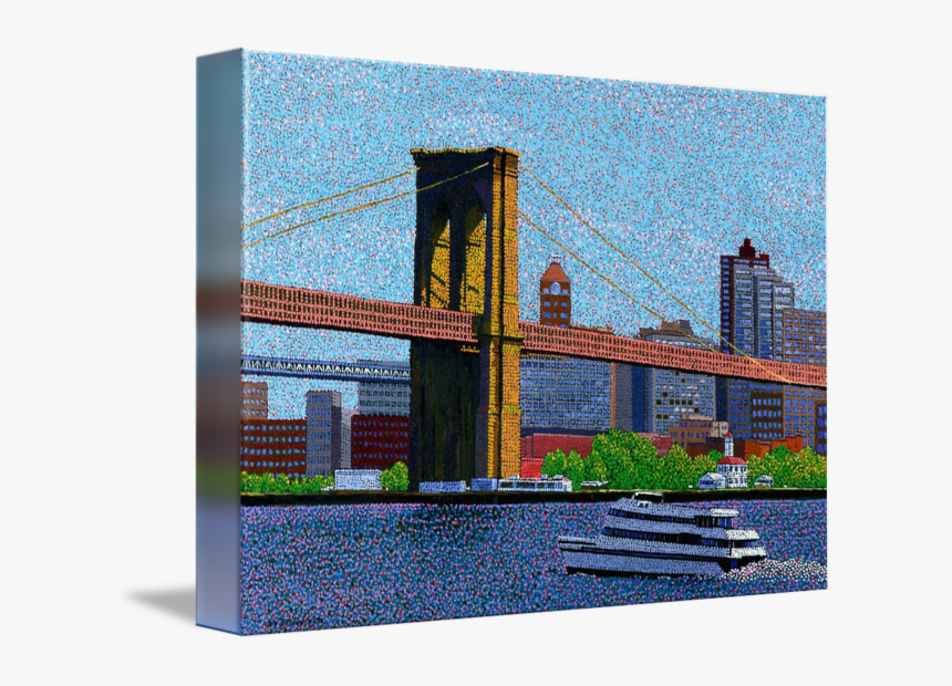 Brooklyn Bridge, New York - Painting, HD Png Download, Free Download