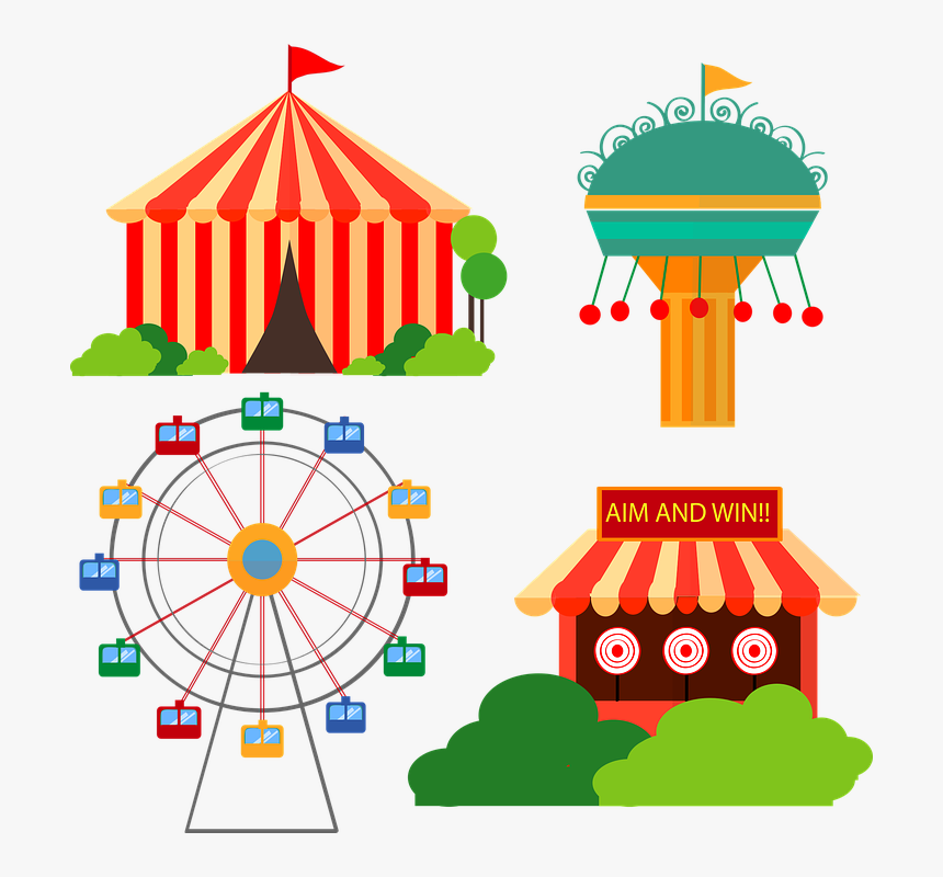 Carnival, Cartoon Vectors, Fair, Fav Contributors - Carnival Fair Clip Art, HD Png Download, Free Download
