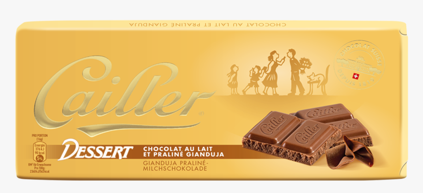 Dessert Milk Chocolate Tablet 100g - Chocolat Cailler Gianduja, HD Png Download, Free Download