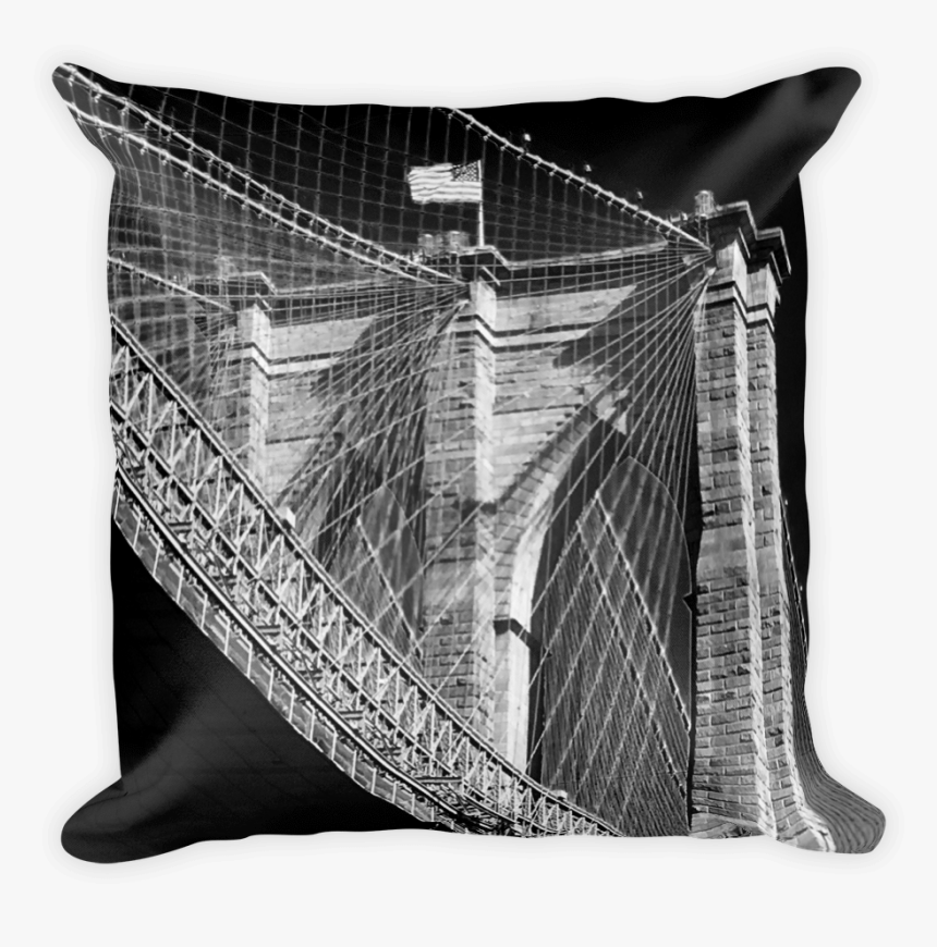 Image Of Brooklyn Bridge Pillow - Cushion, HD Png Download, Free Download