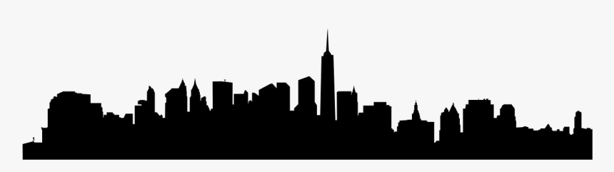 Brooklyn Bridge Wall Decal Sticker Skyline - City Skyline Silhouette Transparent, HD Png Download, Free Download