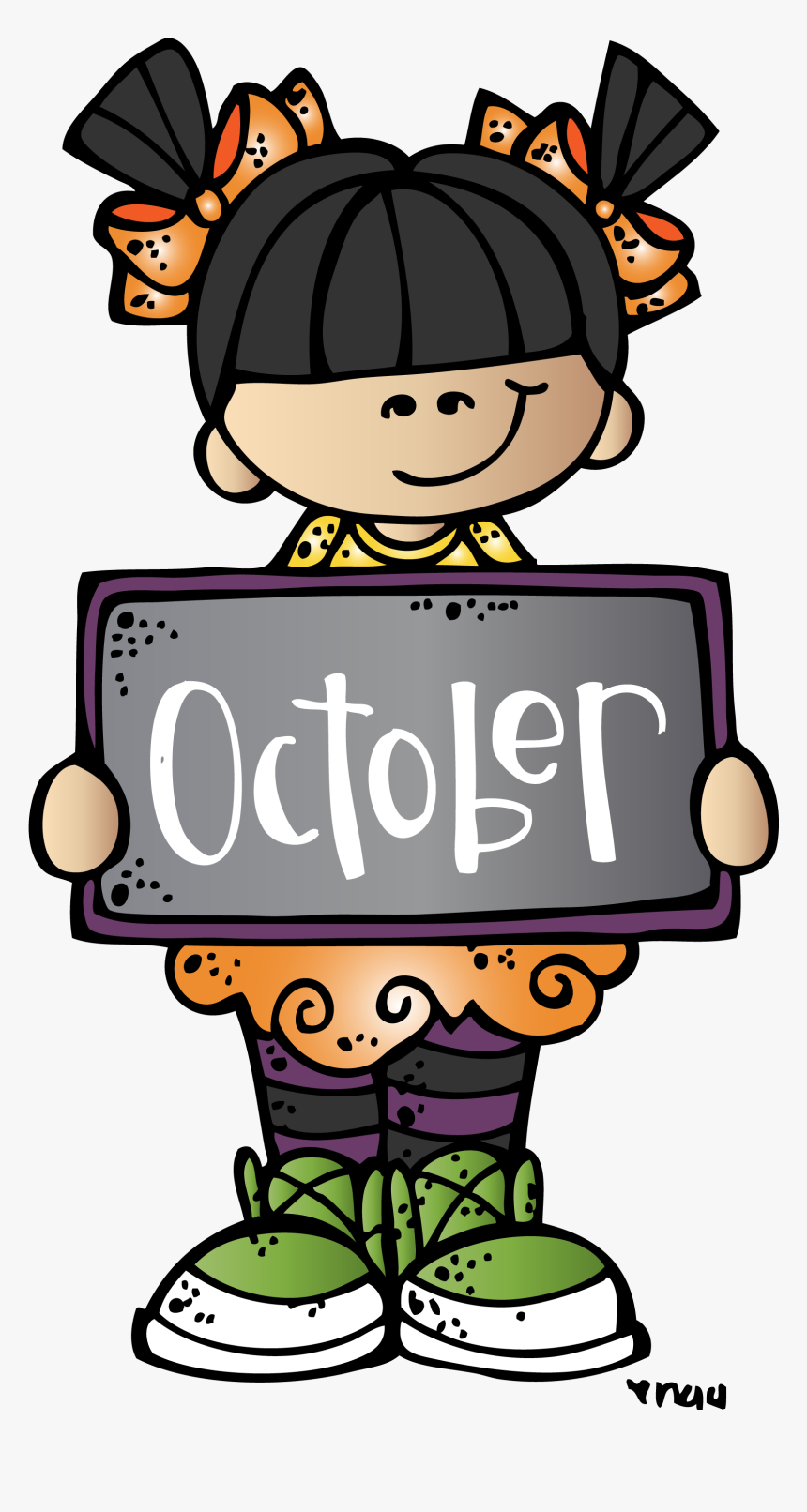 October Png For Kids - Melonheadz October Clipart, Transparent Png, Free Download
