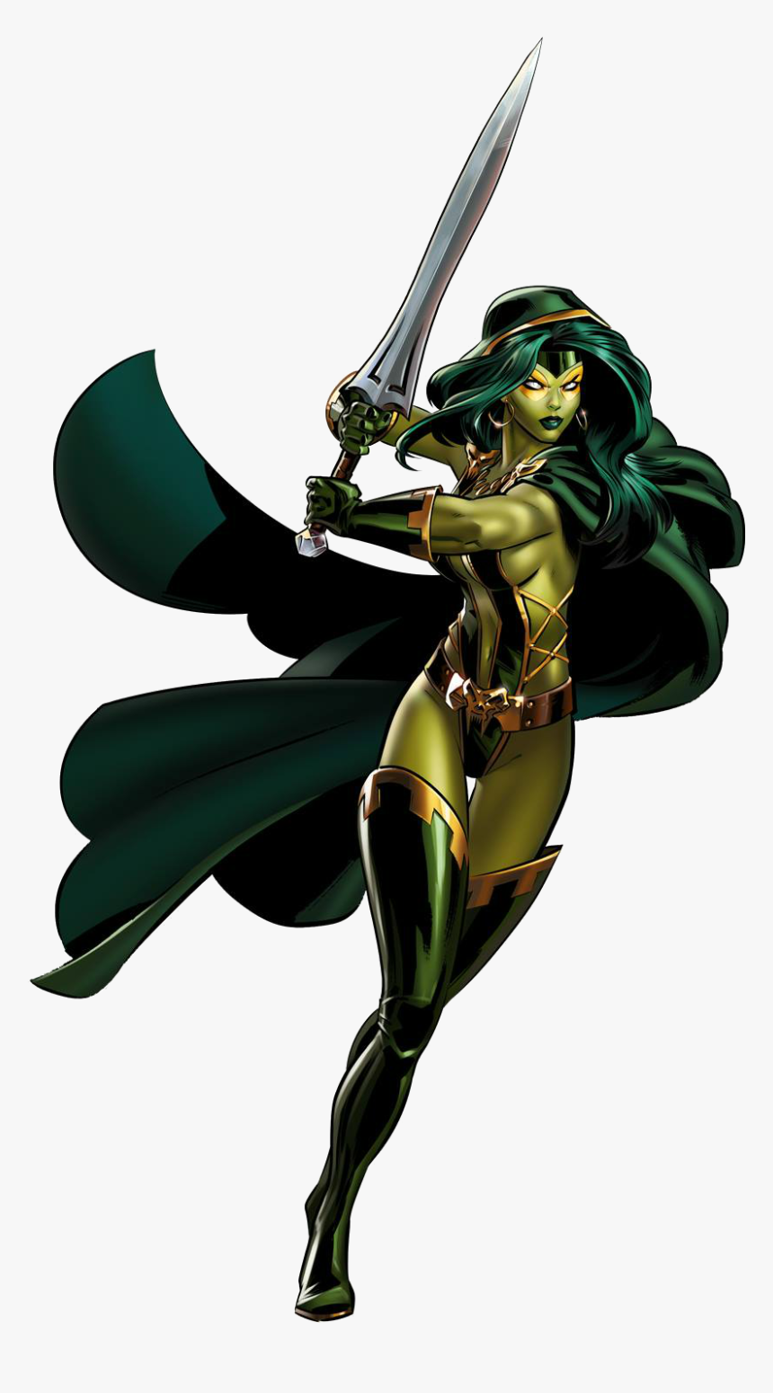 Download Gamora Png File - Marvel Ultimate Alliance Gamora, Transparent Png, Free Download