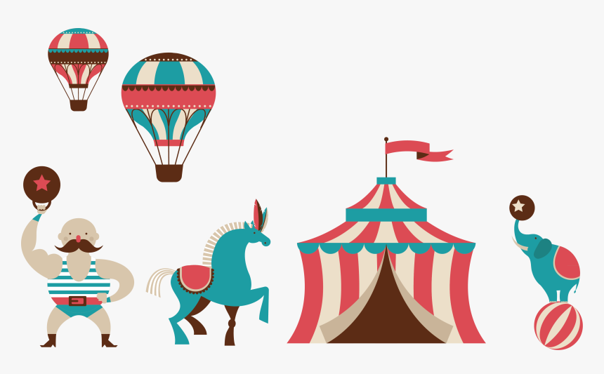 Traveling Circus Illustration Transprent - Circus And Fair Posters, HD Png Download, Free Download