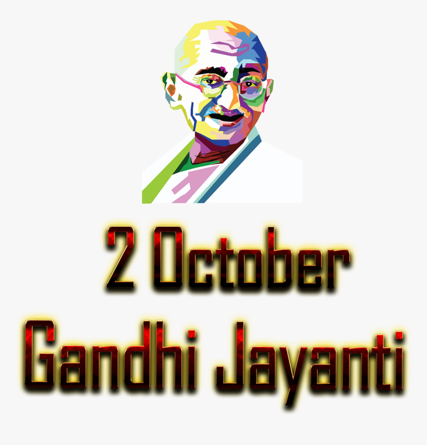 2 October Gandhi Jayanti Png Free Background - Gandhi Jayanti October 2, Transparent Png, Free Download