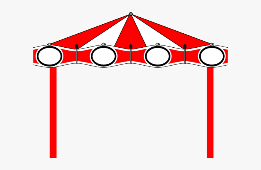 Transparent Carnival Tents Clipart - Carnival Tent Top Cartoon, HD Png Download, Free Download