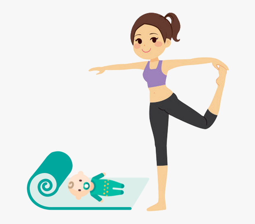 Relax Clipart Yoga Class - Exercise Poses For Girls, HD Png Download, Free Download