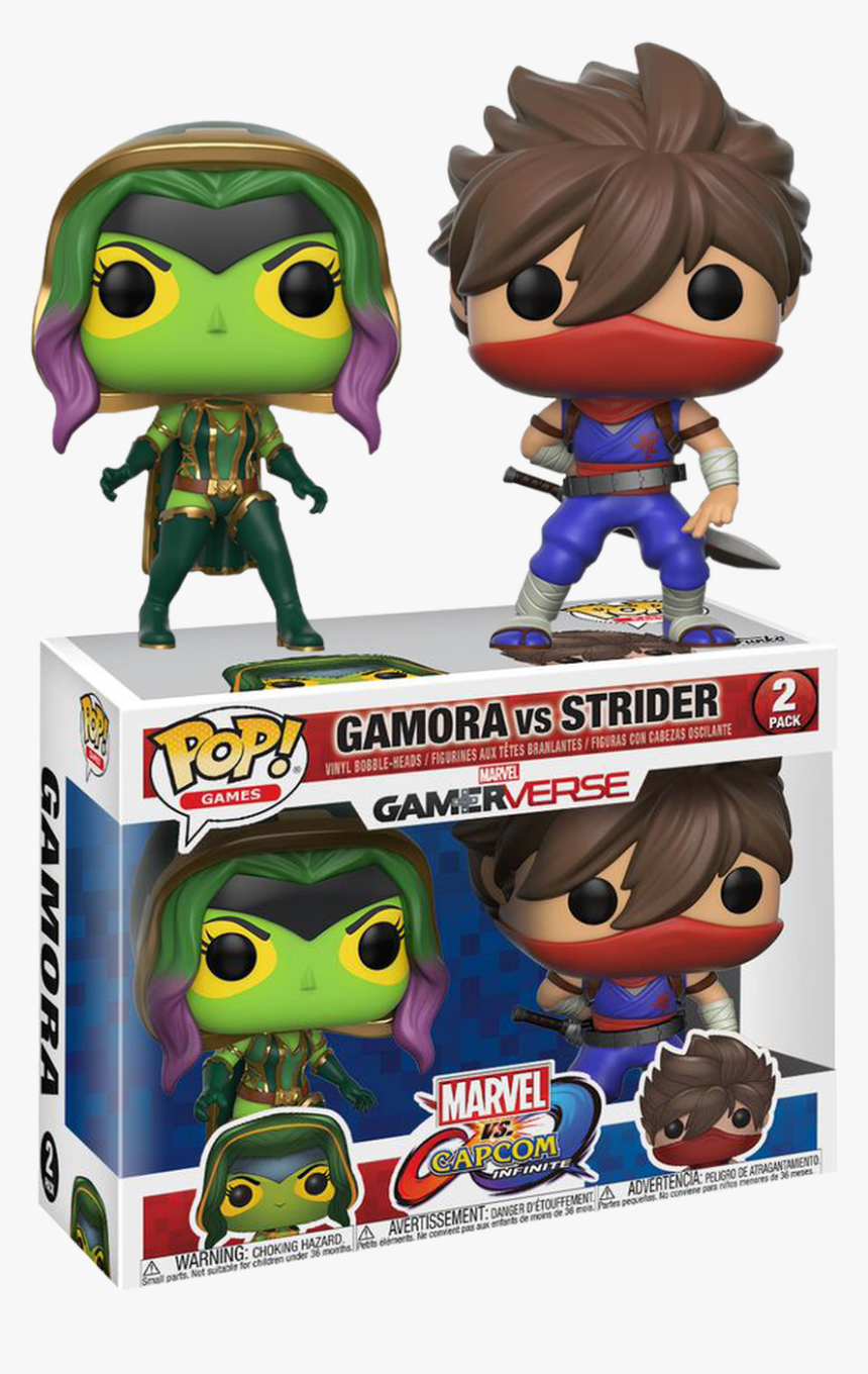 Marvel Vs - Capcom - Infinite - Gamora Vs Strider Pop - Black Panther And Monster Hunter Funko, HD Png Download, Free Download
