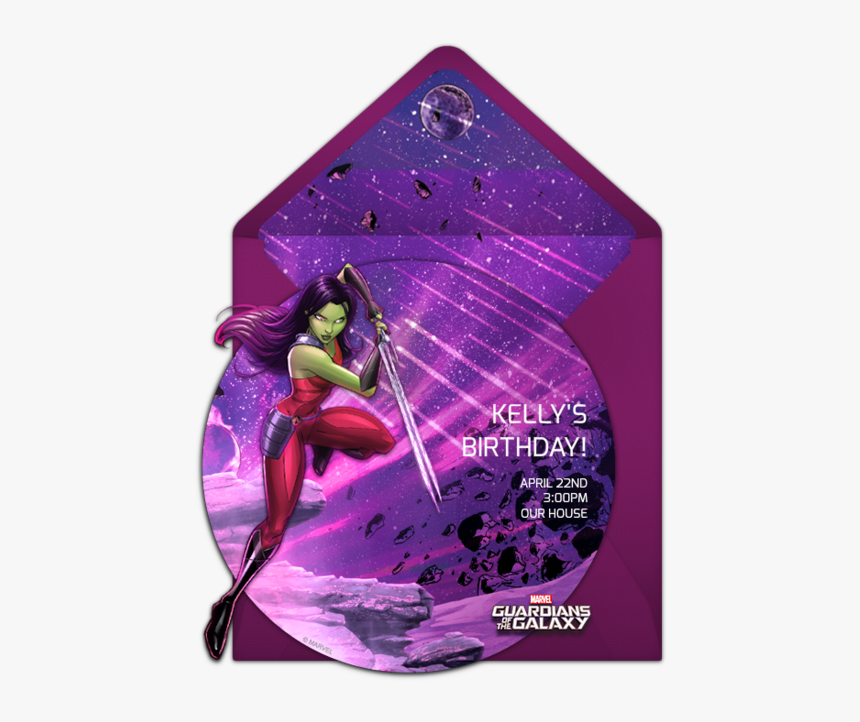 Gamora Birthday Invitation, HD Png Download, Free Download