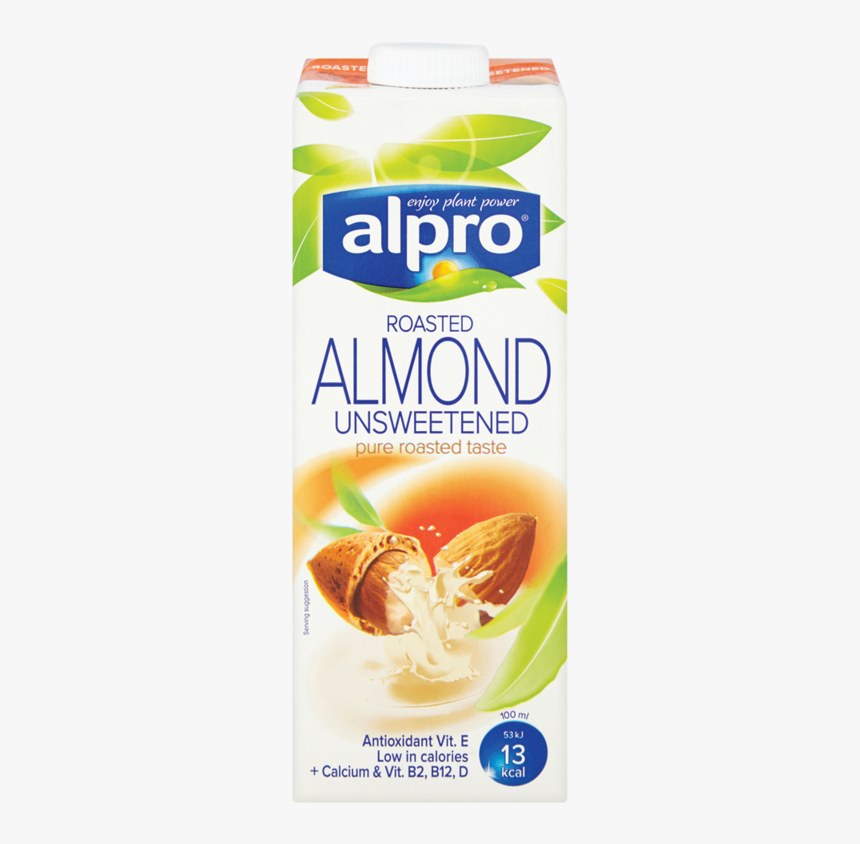Almond Milk Png - Alpro Roasted Almond Milk, Transparent Png, Free Download