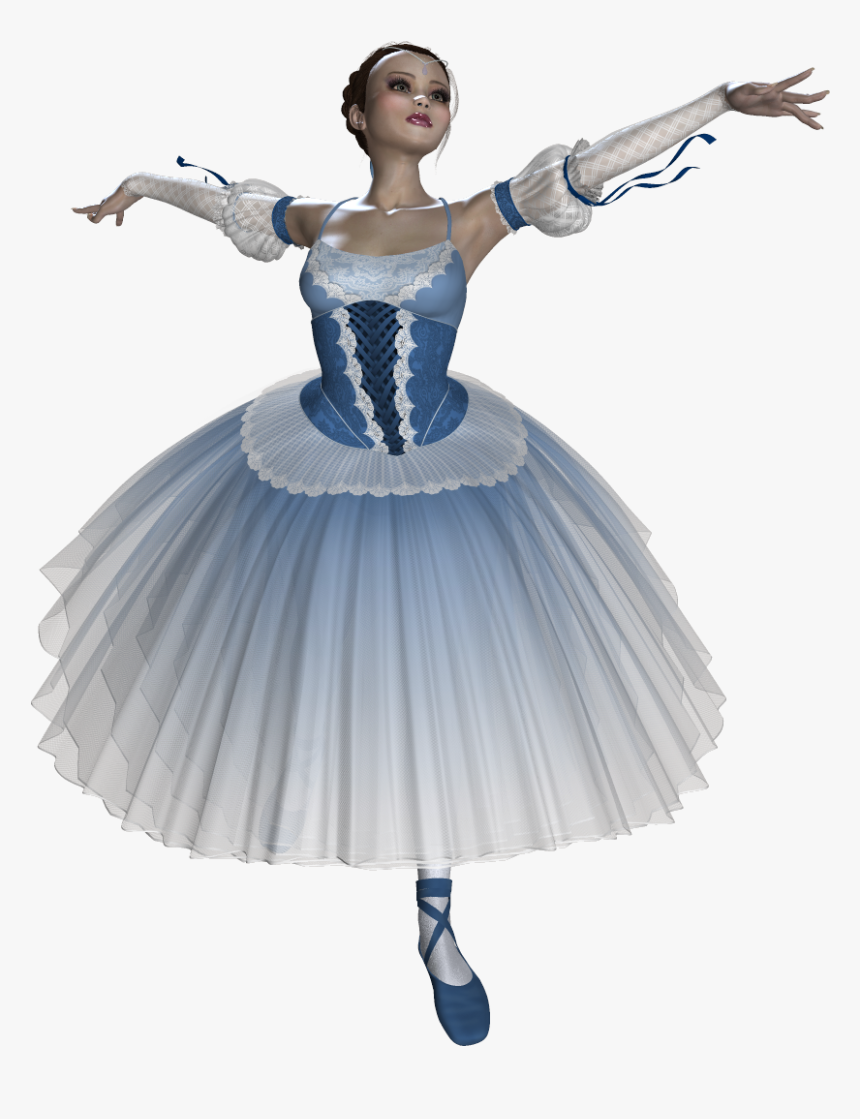 Beautiful Ballerina - Bailarina Azul Png, Transparent Png, Free Download
