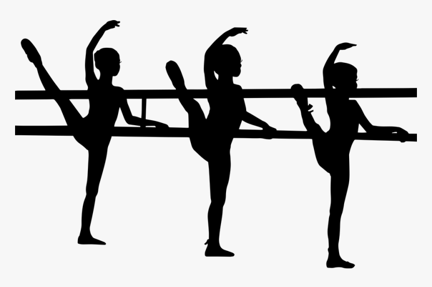 Ballerina, Ballet, Bar, Dance, Dancer, Woman, Girl - Ballerina Silhouette On Bar, HD Png Download, Free Download