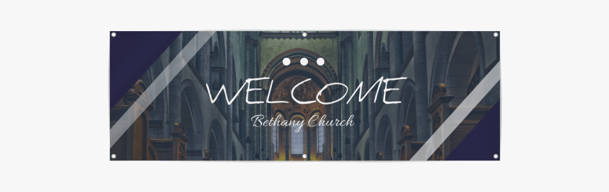 Church Welcome Banner Template Preview - Building, HD Png Download, Free Download