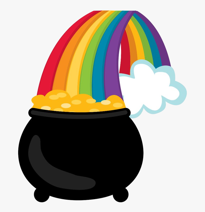 March Clipart Free Best On Transparent Png - St Patrick's Day Pot Of Gold Rainbow Clipart, Png Download, Free Download