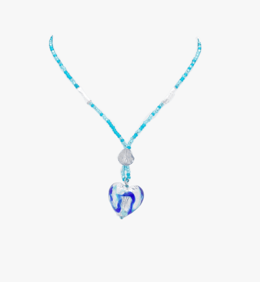 Blue Heart Glass Pendant - Locket, HD Png Download, Free Download