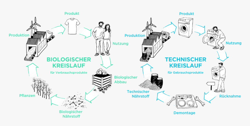 Was Ist Cradle To Cradle Kreislaufwirtschaft - Cradle To Cradle Kreislauf, HD Png Download, Free Download