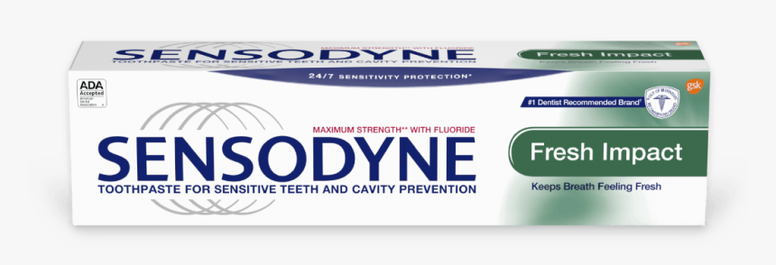 Sensodyne Fresh Impact Toothpaste - Sensodyne 24 7 Fresh Impact, HD Png Download, Free Download