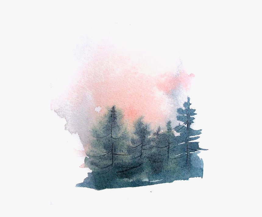 Jhope Drawing Watercolor - Watercolor Background Png Landscape, Transparent Png, Free Download