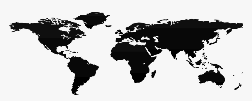 Transparent World Map Silhouette Png - High Resolution World Map Png Hd, Png Download, Free Download
