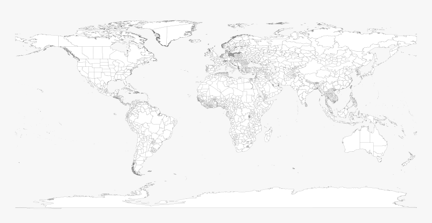 World Map Blank No Borders Hd Png Download Kindpng