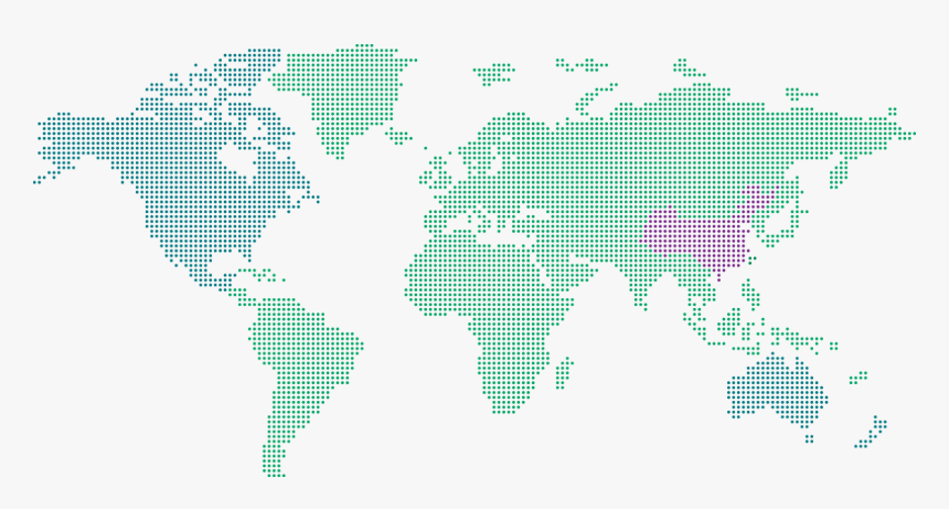 L2c Labels - World Map Dotted Color Png, Transparent Png, Free Download