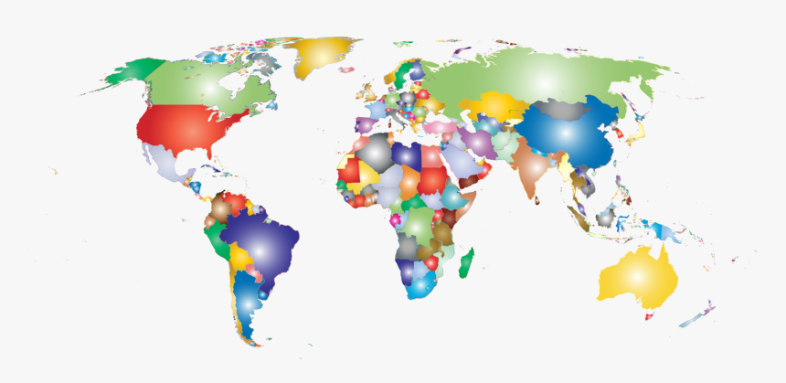 World,globe,map - Us And Argentina Map, HD Png Download, Free Download