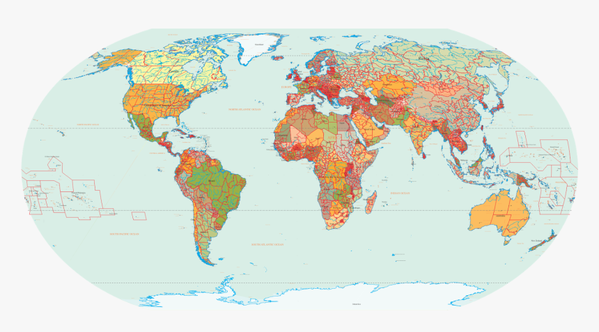 Free Download World Map, HD Png Download, Free Download