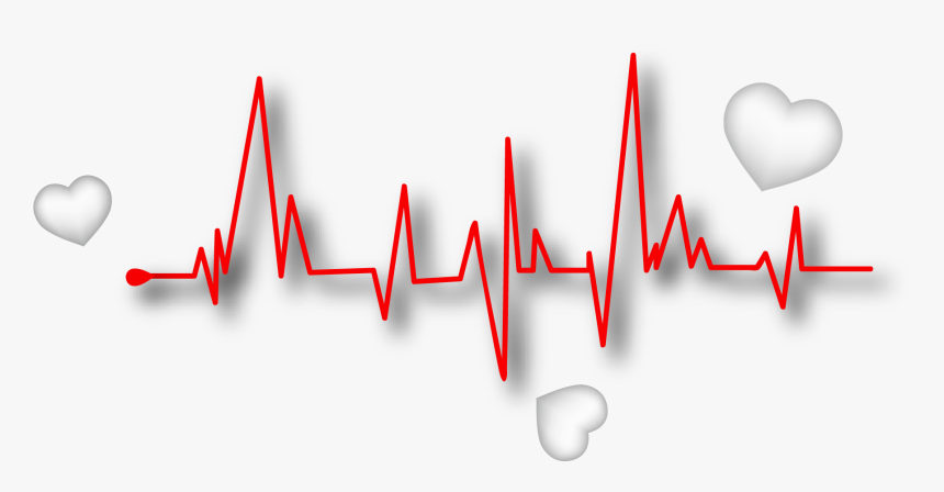 Heart Pulse Euclidean Rate Vector Decorate Line Clipart - Heart Rate Lines, HD Png Download, Free Download