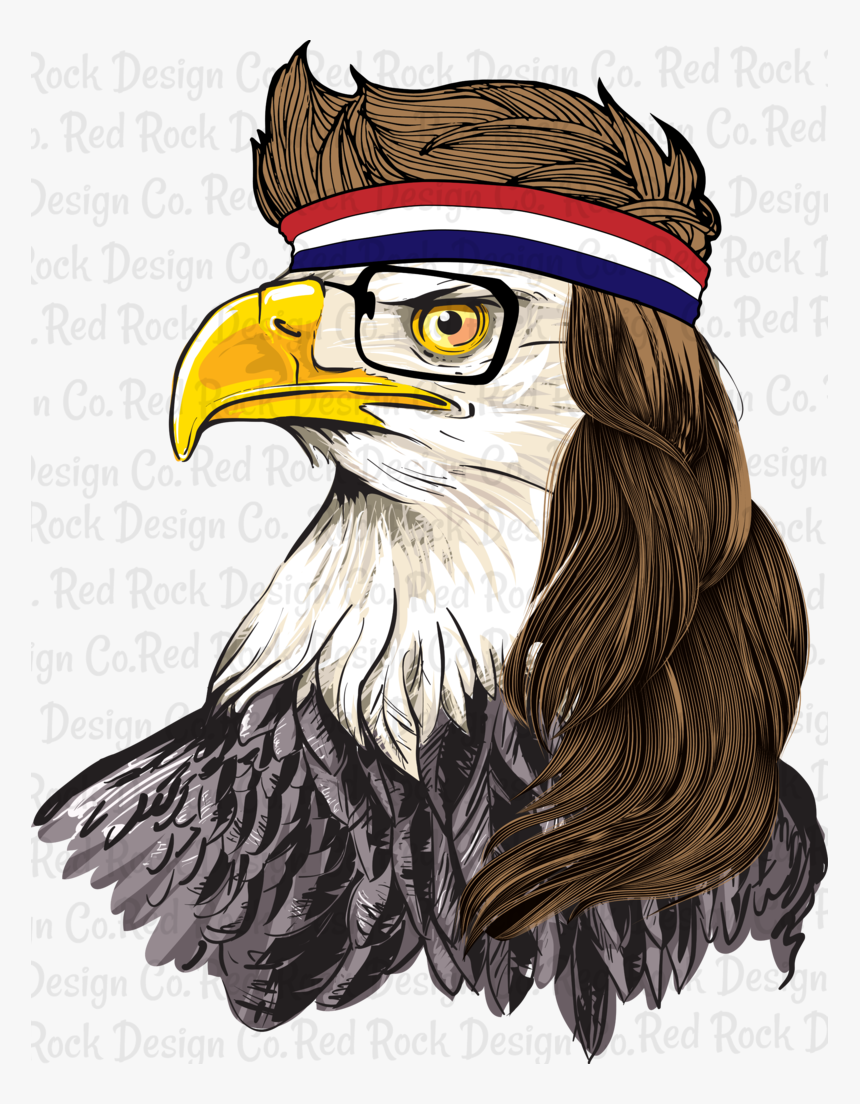 Joe Dirt Eagle With Mullet - Pygargue À Tête Blanche Dessin, HD Png Downloa...