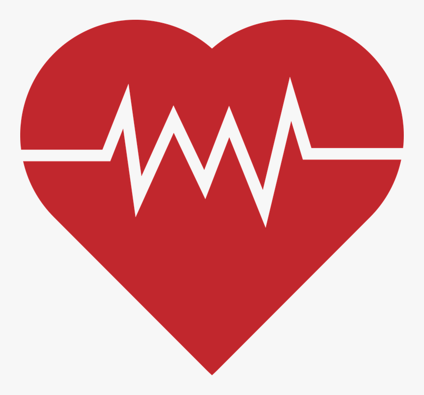 Heart Pulse, Heart, Medical, Health, Doctor, Medicine - Football Heart Clipart Black And White, HD Png Download, Free Download